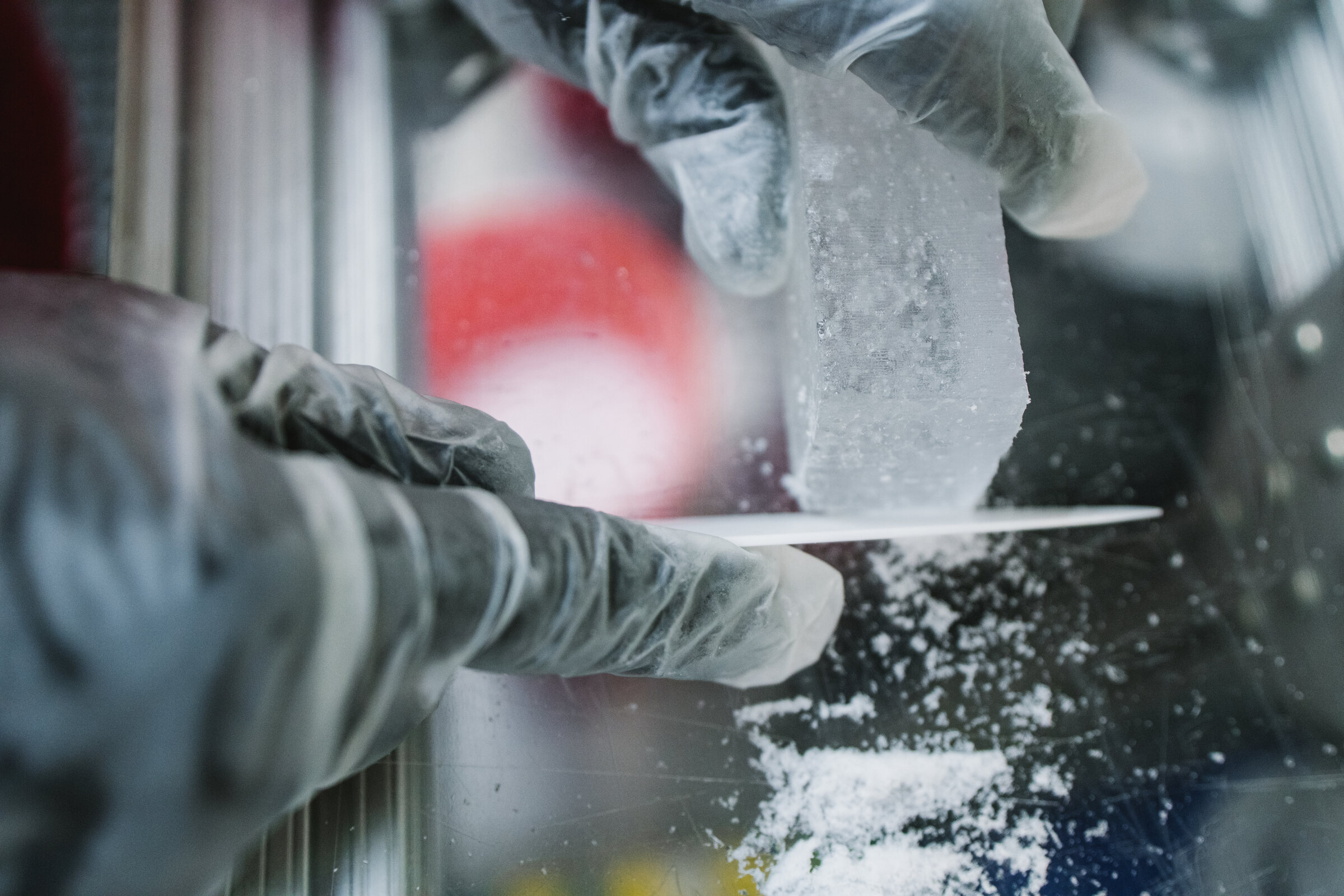 Decontaminating an Allan Hills ice core in the Dartmouth ice-core freezer